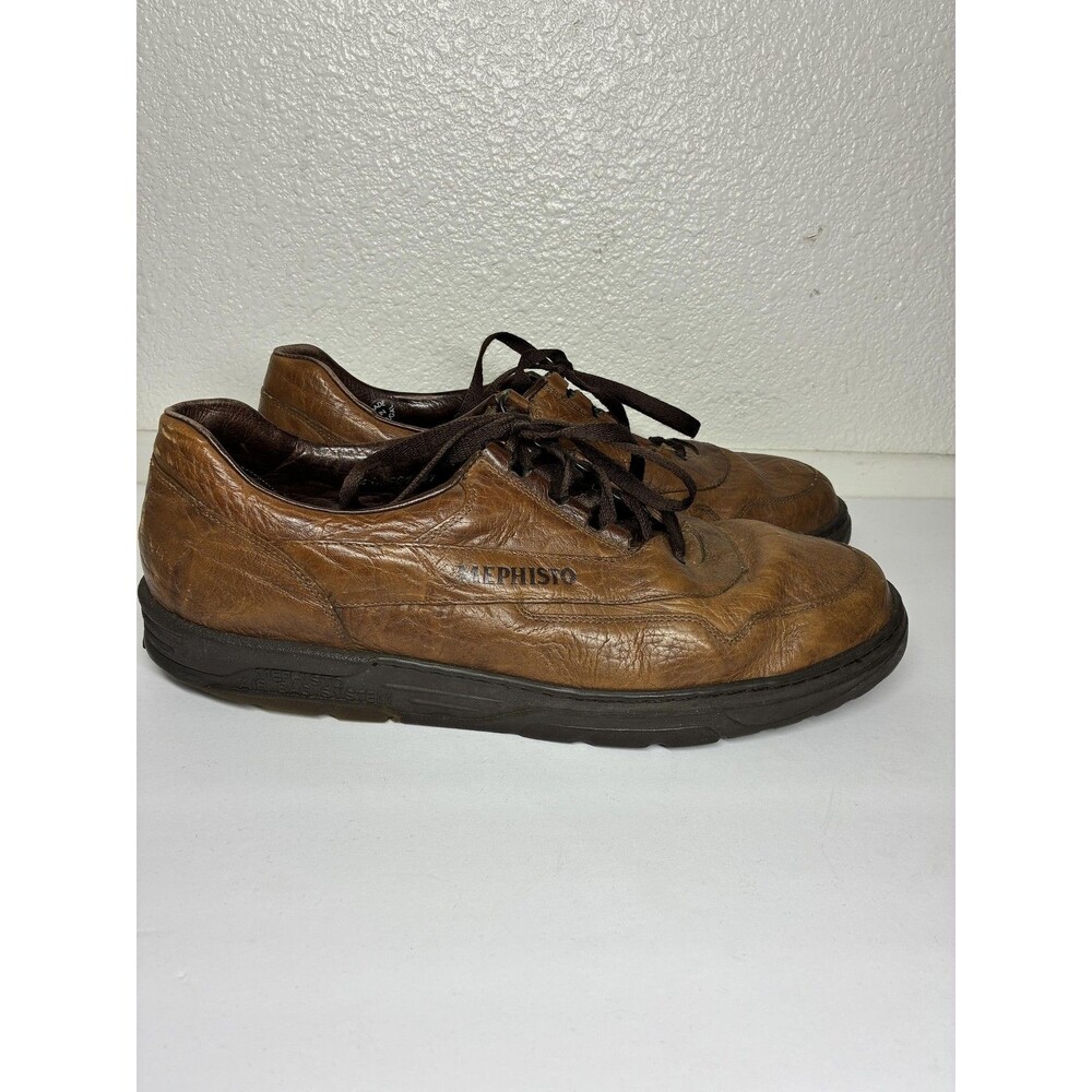 Mephisto Dribbler VTG Shoes Mens Size 13 Brown Leather Air Bag Comfort Walking